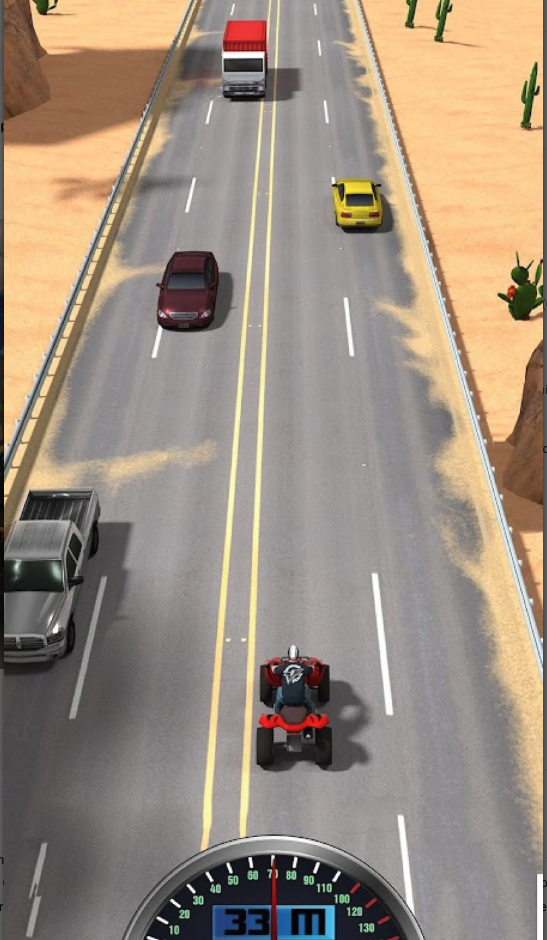 Endless ATV Quad Racing Unity Source Code – Highway ATV Traffic Racing Game screenshot 9