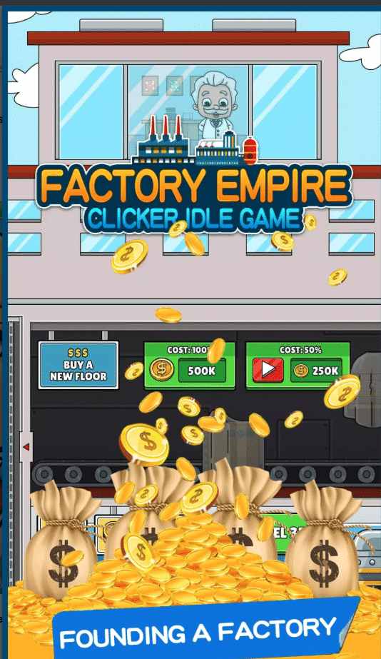 Factory Empire: Idle Clicker Tycoon Unity Source Code – Industry Automation screenshot 2