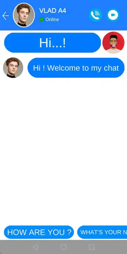 Fake Video Call. Fake Chat. Music. SellUnitySourceCode screenshot 3