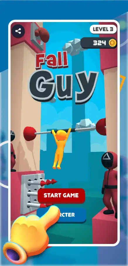 Fall guy | Hypercasual SellUnitySourceCode screenshot 3