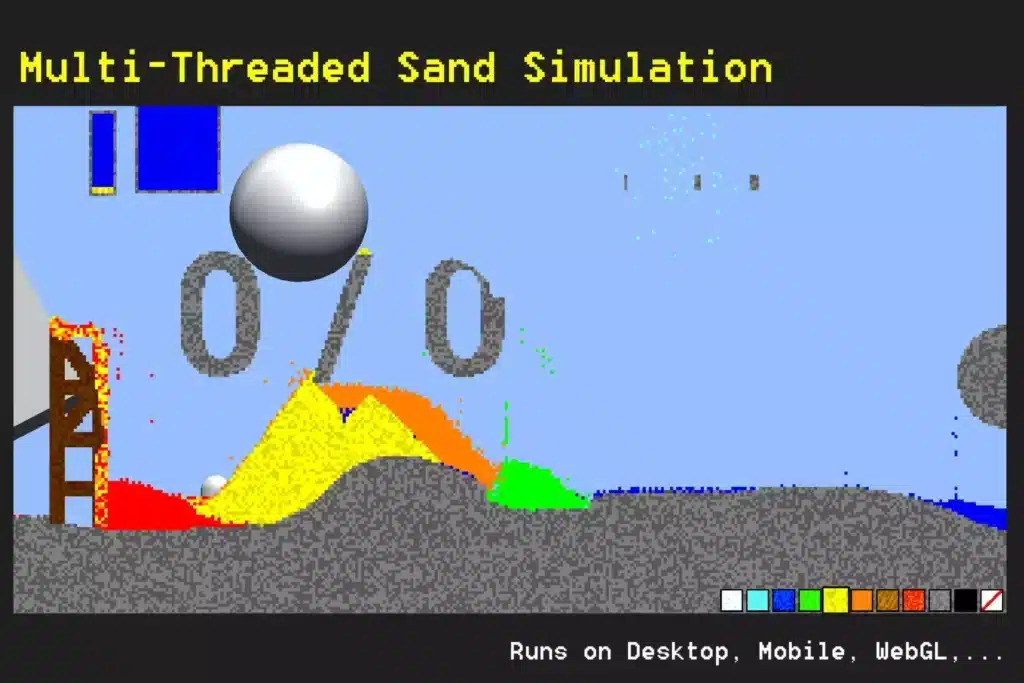 Falling Sand Game Template - Pixel Simulation SellUnitySourceCode screenshot 2
