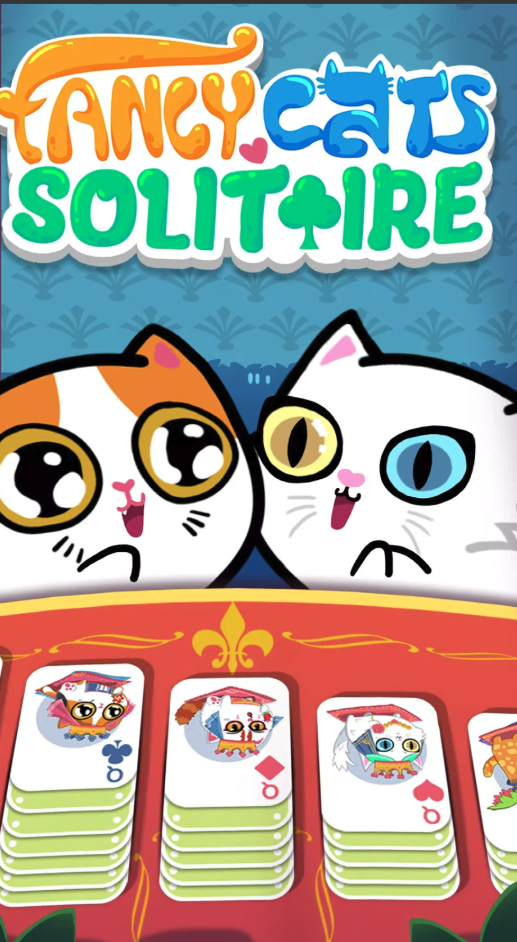 Fancy Cats Solitaire Unity Source Code – Cute Klondike Card Game Template screenshot 4