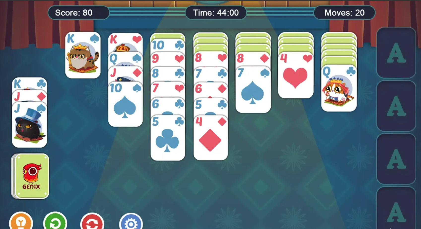 Fancy Cats Solitaire Unity Source Code – Cute Klondike Card Game Template screenshot 6