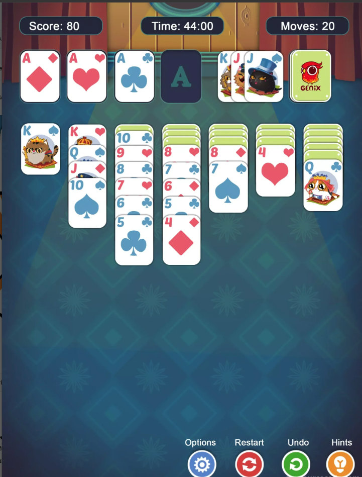 Fancy Cats Solitaire Unity Source Code – Cute Klondike Card Game Template screenshot 7