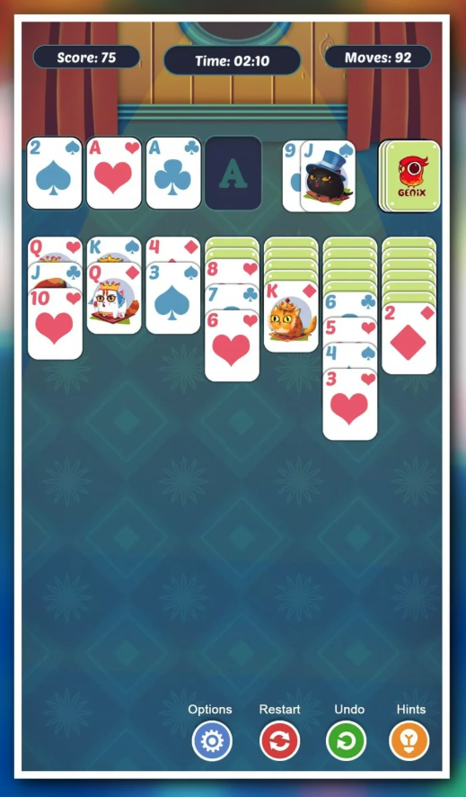 Fancy Cats Solitaire Unity Source Code – Cute Klondike Card Game Template screenshot 8
