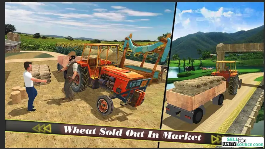 Farm Tractor Harvest & Seeding Simulator 3d SellUnitySourceCode source code