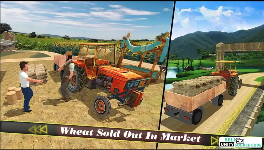 Farm Tractor Harvest & Seeding Simulator 3d SellUnitySourceCode screenshot 2