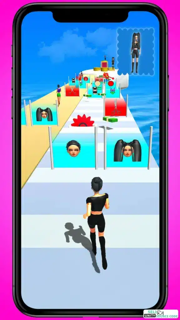 Fashion Queen 3D: Dress Up & Style Game –SellUnitySourceCode.com screenshot 2