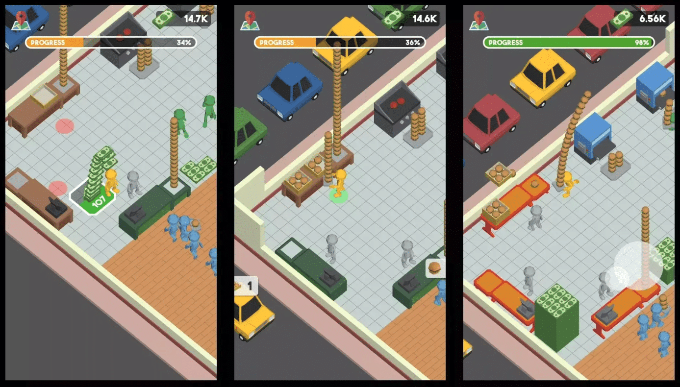 Fast Food Rush – Hyper Casual Restaurant Managemen SellUnitySourceCode screenshot 4