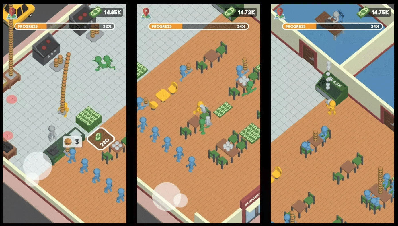Fast Food Rush – Hyper Casual Restaurant Managemen SellUnitySourceCode screenshot 5