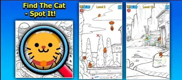 FFind The Cat – Spot It 2D Game SellUnitySourceCode source code