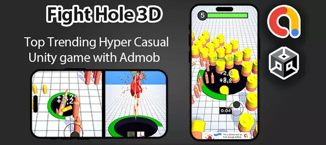 Fight Hole 3D – Unity Game + Admob SellUnitySourceCode  source code