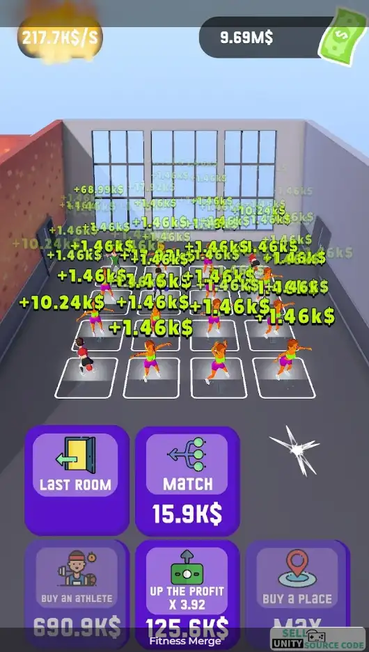 Fitness Merge SellUnitySourceCode screenshot 2