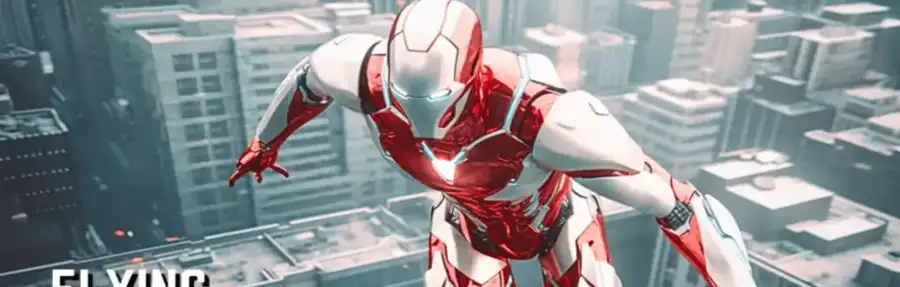 Flying Super Hero City Game SellUnitySourceCode   screenshot 4