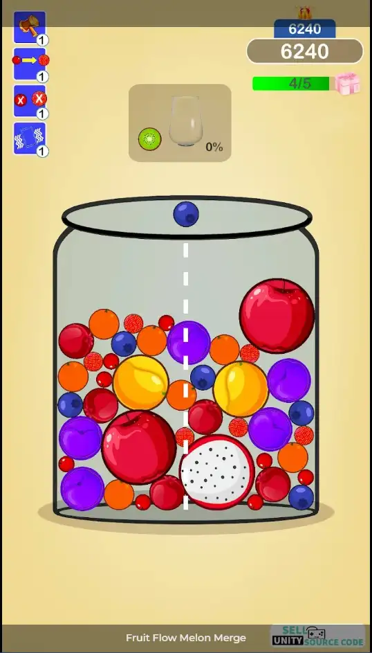 Fruit Flow Melon Merge SellUnitySourceCode screenshot 5