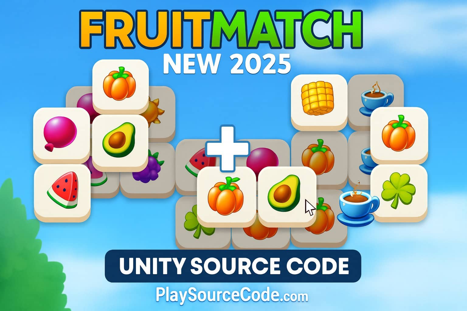 Fruit Match New 2025 Unity SourceCode source code