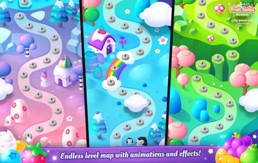 Fruit Swipe Match 3 Kit SellUnitySourceCode screenshot 2