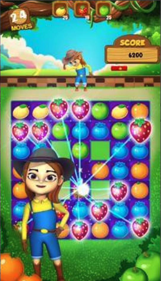 Fruit Ville World Match 3 screenshot 4