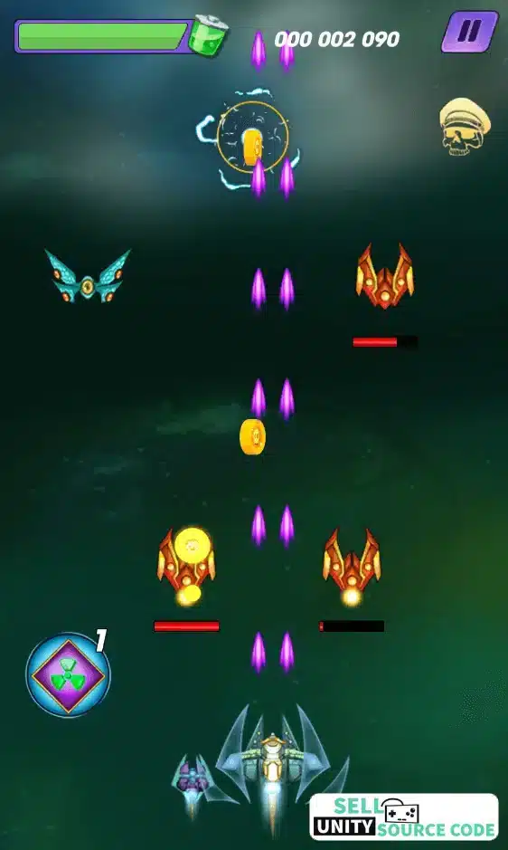 Galaxy War cm game SellUnitySourceCode  screenshot 2