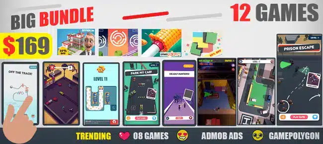 GAMEPOLYGON BIG Bundle Offer: 12 Games SellUnitySourceCode source code