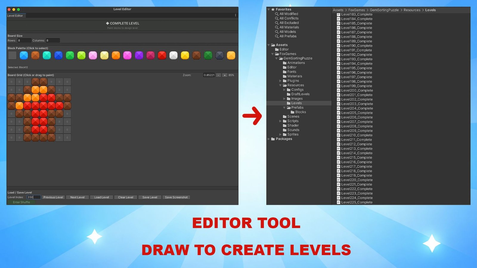 Gem Sort Master – 200 Levels With Editor - Unity screenshot 5