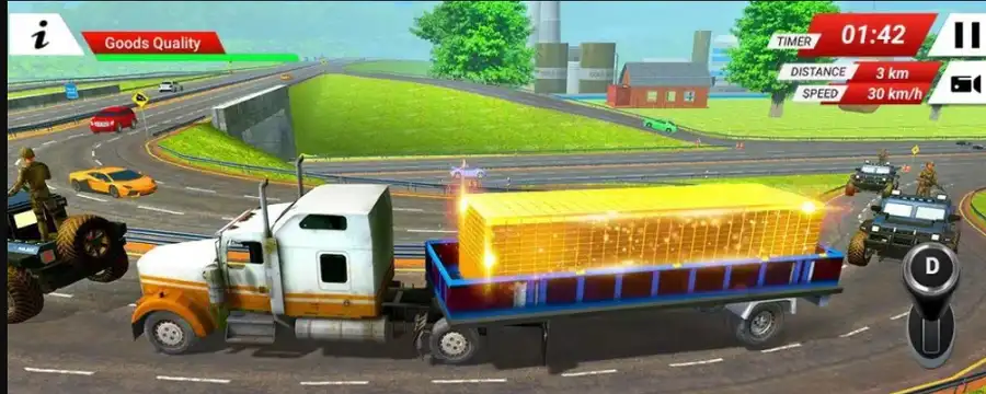 Gold Transport Truck Driver 2020 SellUnitySourceCode screenshot 5