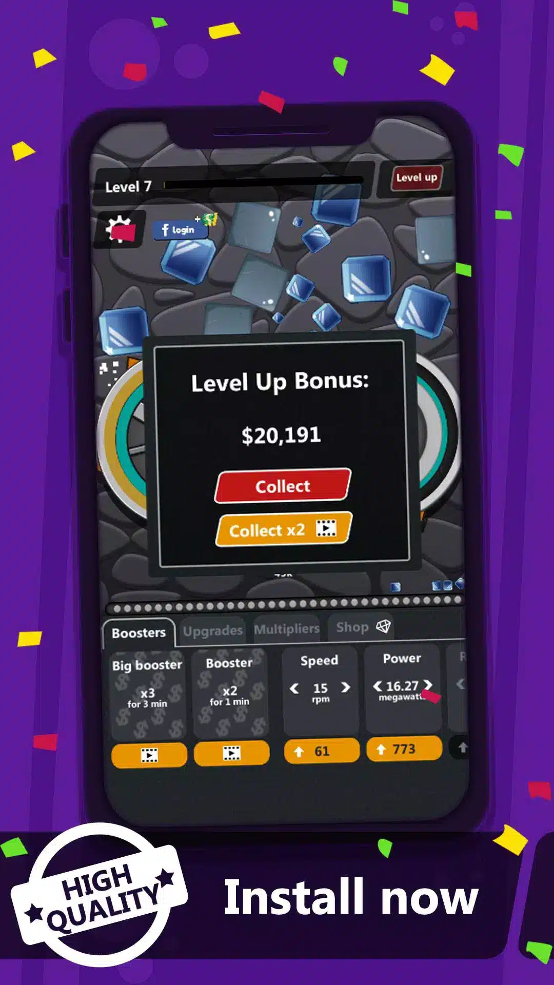 ⚙️ Grind my Gears - Idle Fun SellUnitySourceCode screenshot 5