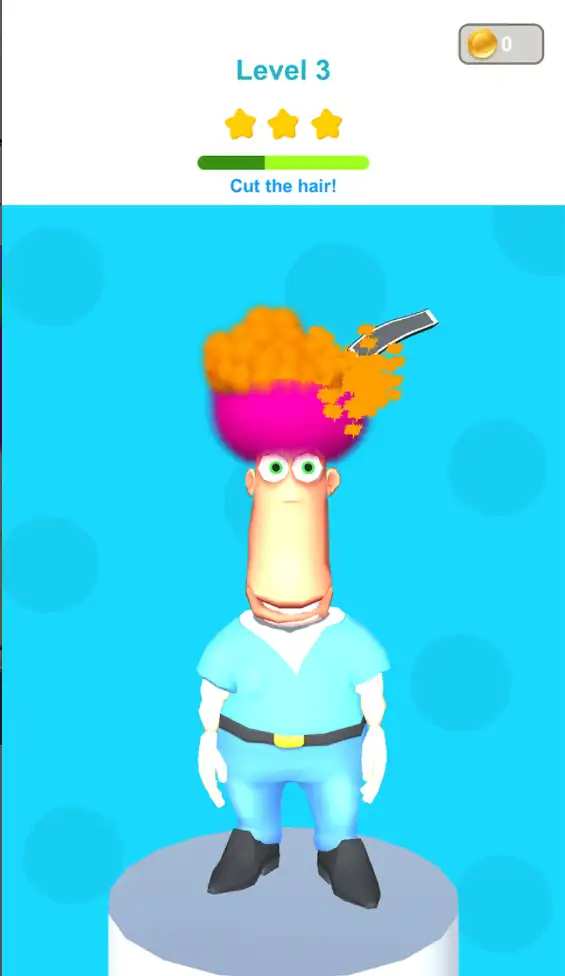 Hair Cutting Puzzle – Trending Hyper Casual Game SellUnitySourceCode screenshot 3