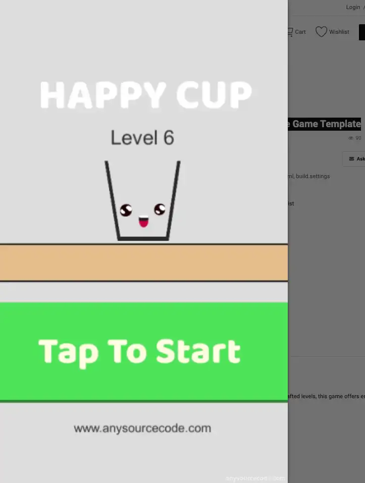 Happy Glass | Happy Cup Puzzle Game Template screenshot 4