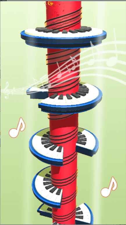 Helix Piano Tiles Unity Source code screenshot 5