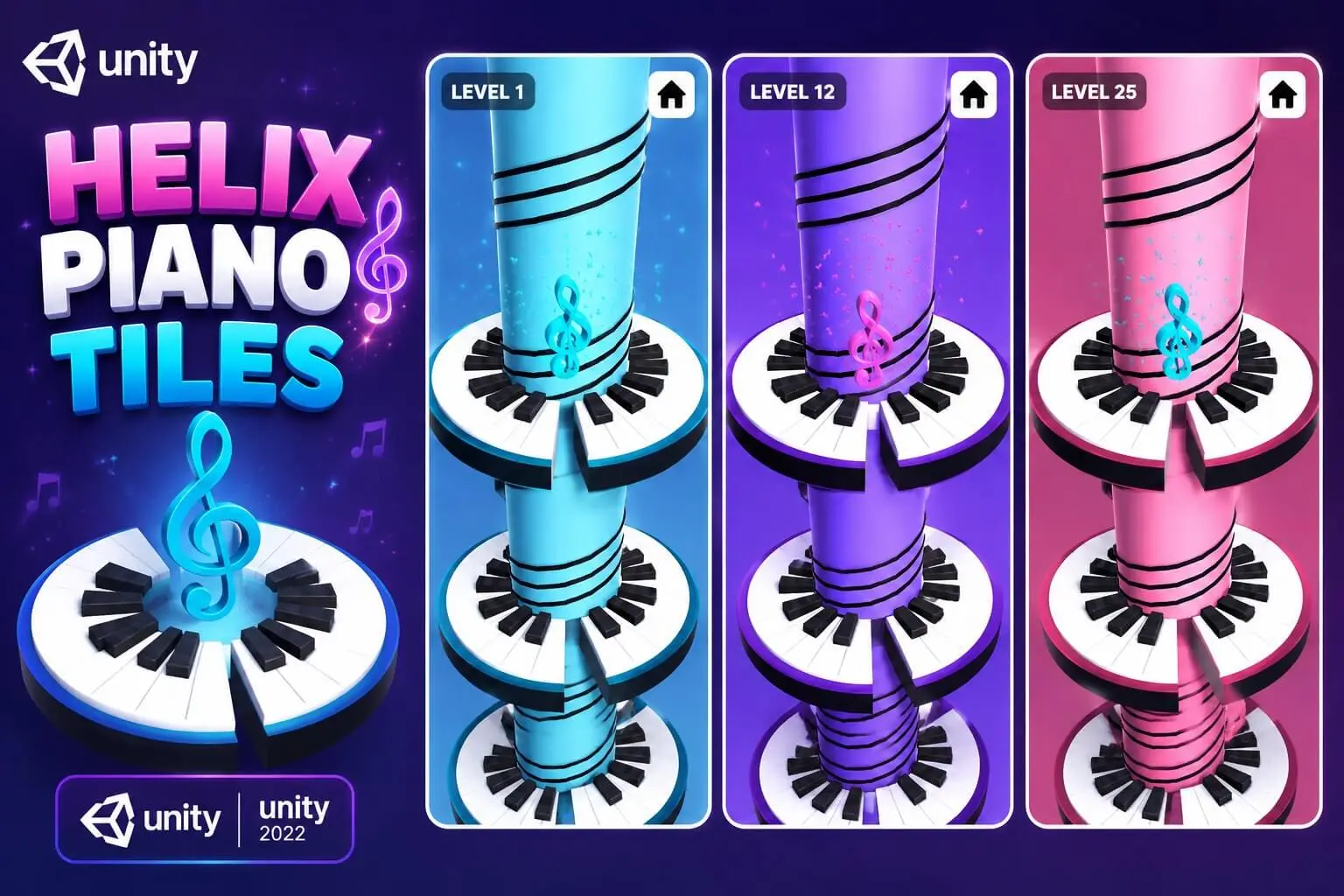 Helix Piano Tiles Unity Source code