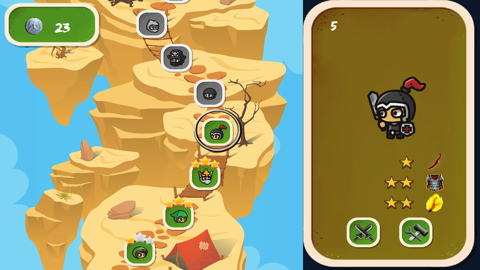 Heroes - A Desert Adventure Unity Match 3 Game Project with Admob ad for Android and iOS screenshot 4