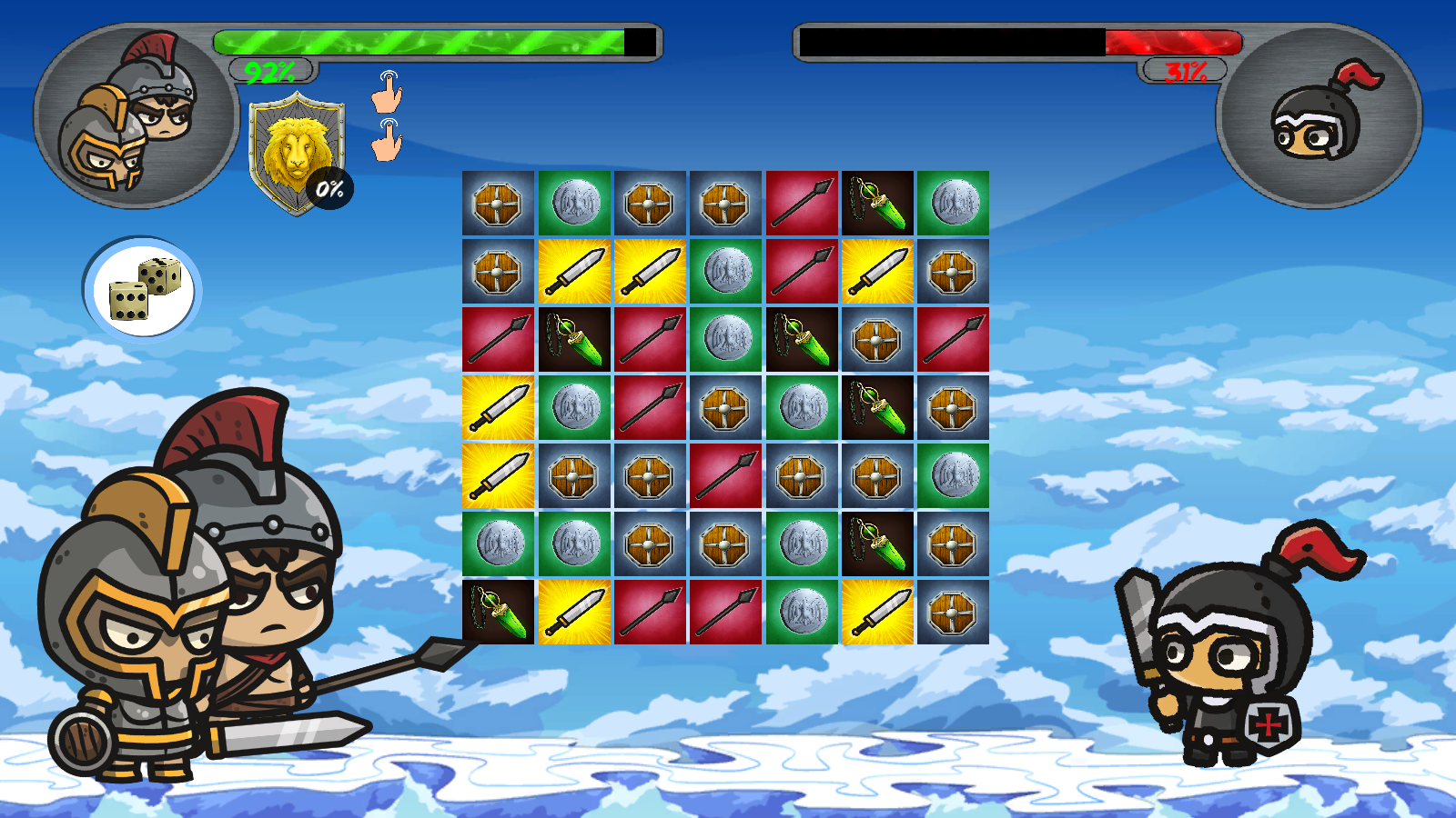 Heroes - A Desert Adventure Unity Match 3 Game Project with Admob ad for Android and iOS screenshot 6