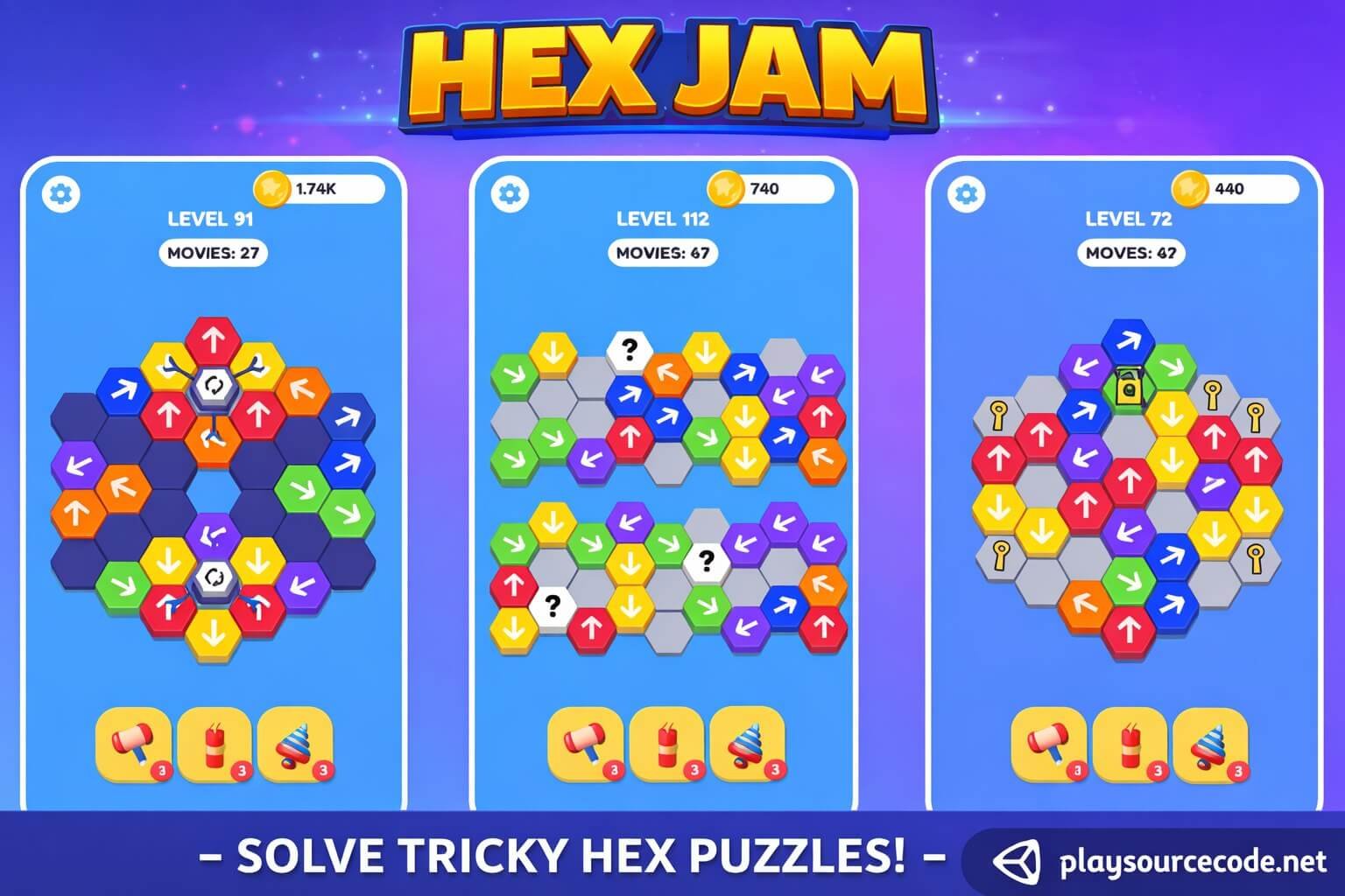 Hex Jam Unity Code source code