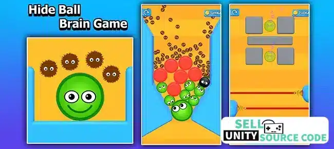 Hide Ball Brain Teaser 3D Game SellUnity Source Code source code