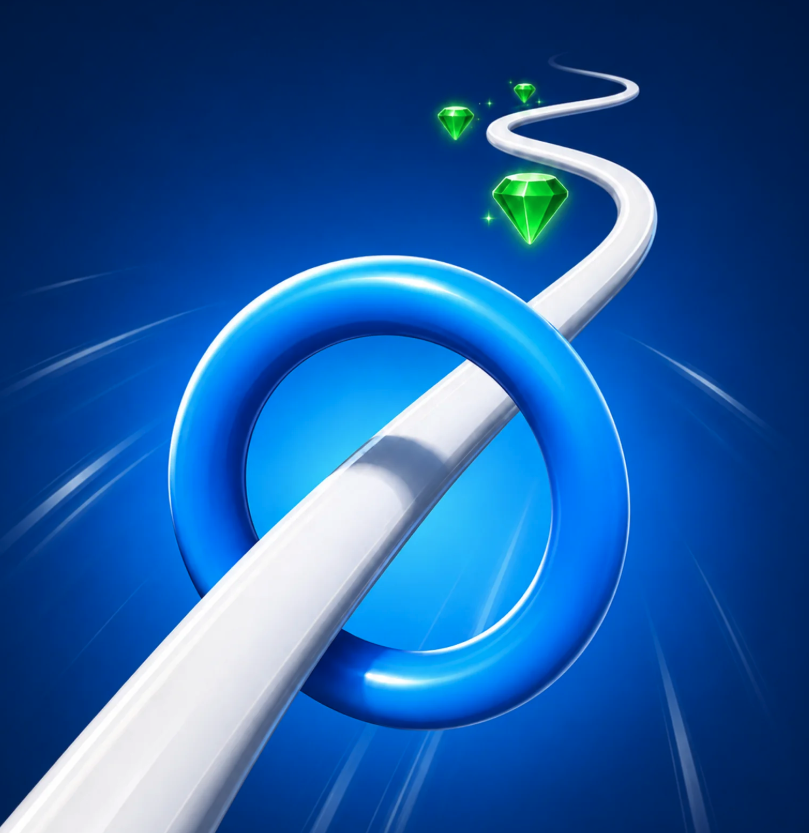 Hoop Rush Unity Game Source Code – Endless Hoop Arcade Game screenshot 2