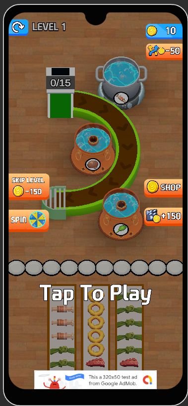 Hot Pot Flow Food 3D Unity Source Code – Premium Food Sorting Puzzle screenshot 3