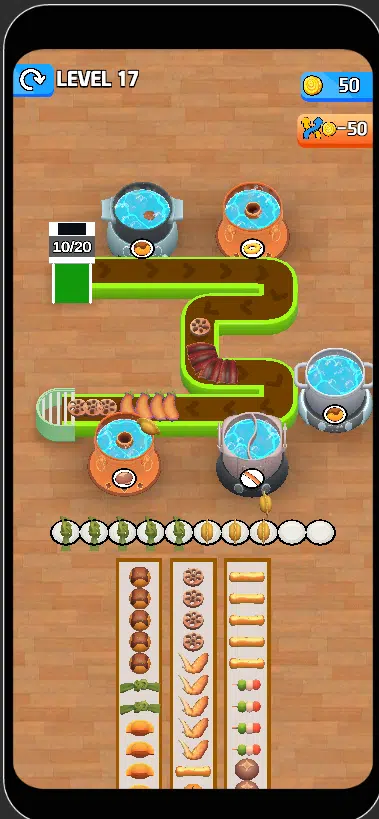 HotPot Flow Food Game 3D UNITY SOURCE CODE screenshot 6