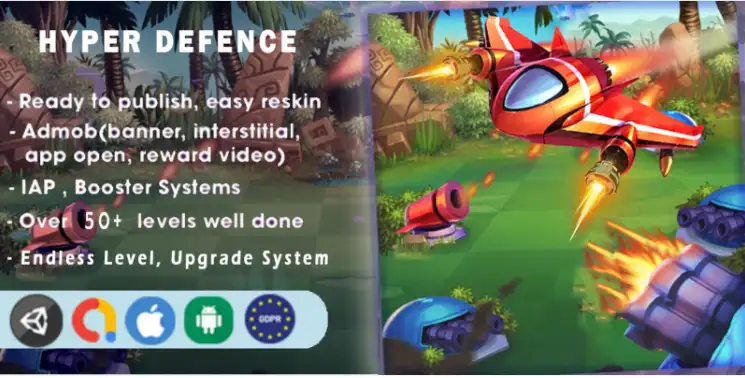 Hyper Defence Game – Unity Source Code screenshot 2