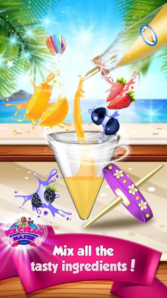 Ice Cream Making Game SellUnitySourceCode  screenshot 2