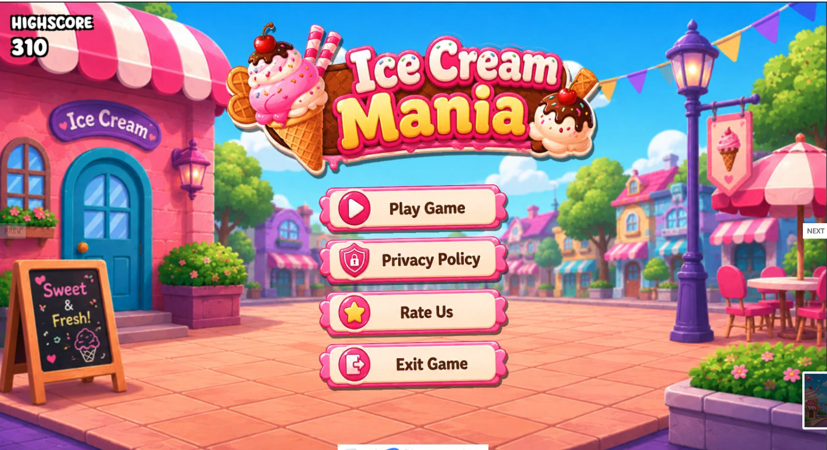 Ice Cream Mania - Unity Admob - Easy Reskin screenshot 3