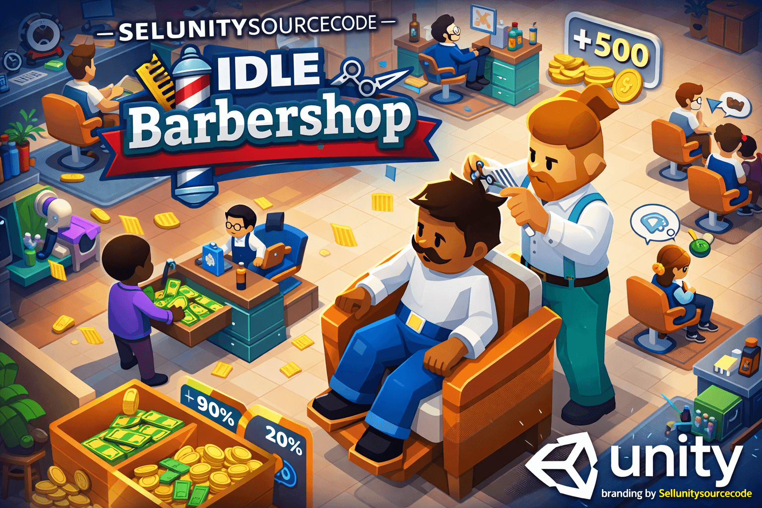 Idle Barbershop – Hair Salon Tycoon Idle Game source code