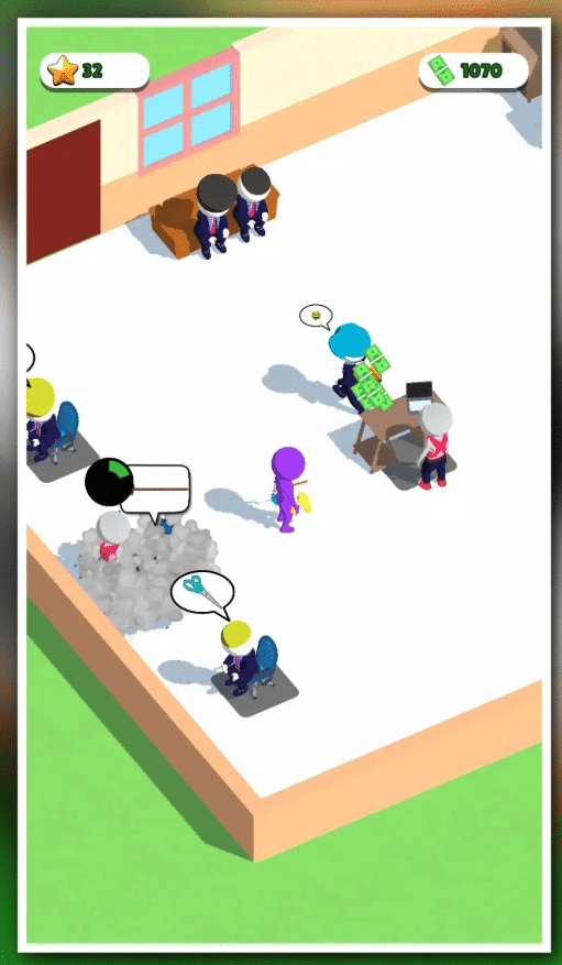 Idle Barbershop – Hair Salon Tycoon Idle Game screenshot 3