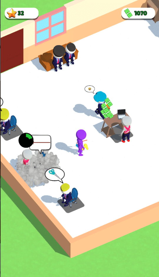 Idle Barbershop – Hair Salon Tycoon Idle Game screenshot 4