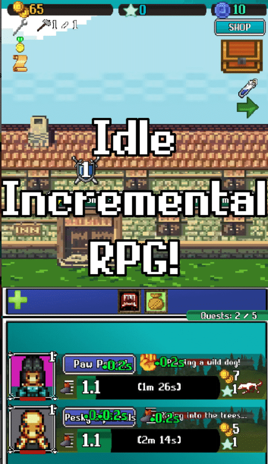 Idle Combat: Pixels – Retro RPG & Idle Clicker Unity Source Code screenshot 3