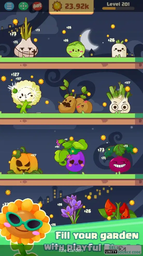 Idle Garden SellUnitySourceCode screenshot 4