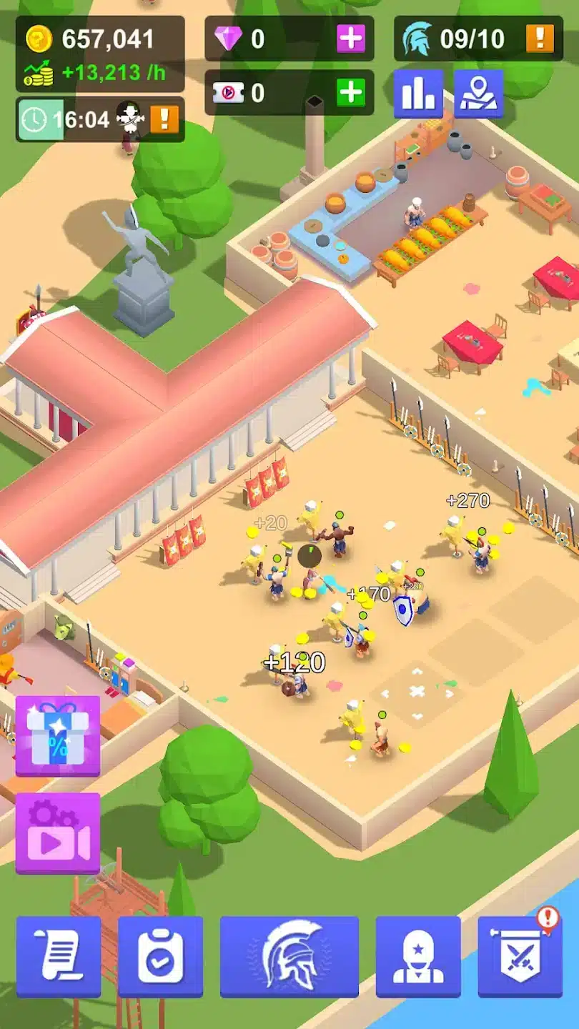 Idle Gladiator Arena SellUnitySourceCode screenshot 3