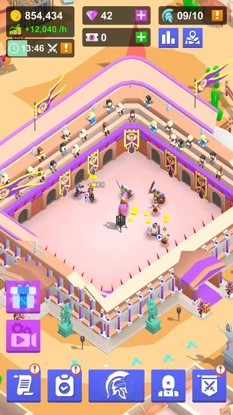 Idle Gladiator Arena SellUnitySourceCode screenshot 5