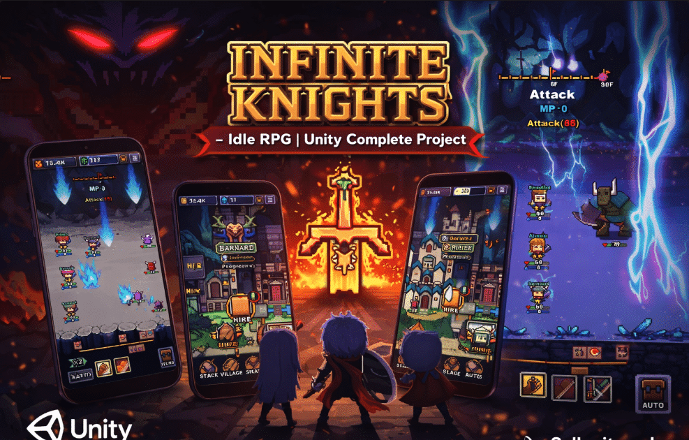 👑 Infinite Knights – Idle RPG SellUnitySourceCode source code