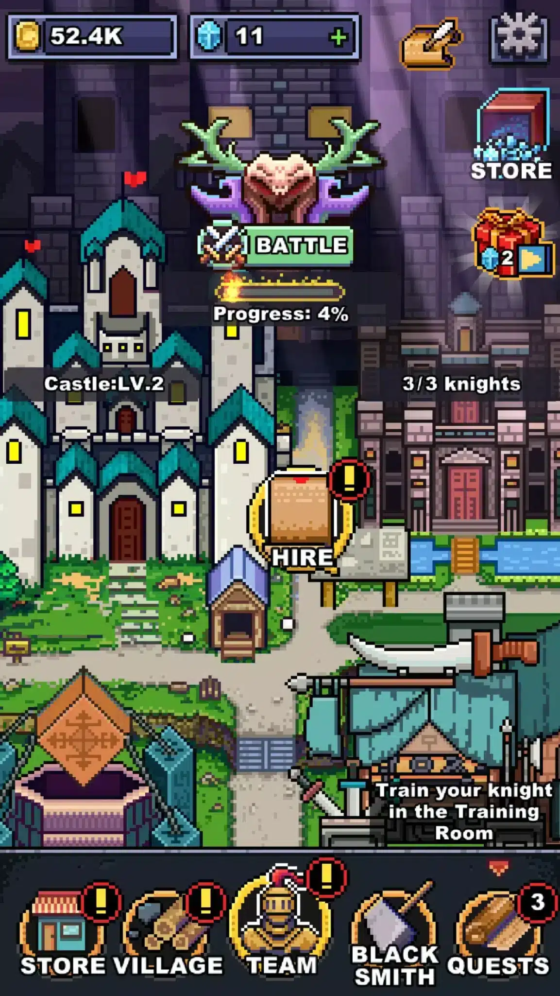 👑 Infinite Knights – Idle RPG SellUnitySourceCode screenshot 3